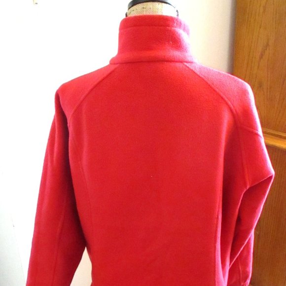 Columbia Womens Full Zip Up Fleece Jacket, Red, Pockets, High Neck, Size 1X - Picture 7 of 11